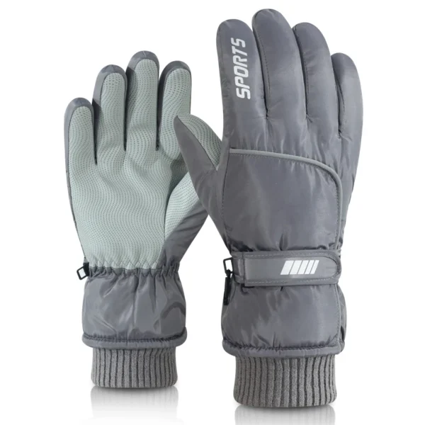 Men's AND WOMEN'S Professional Winter Warm Skiing Gloves, Warm Snow Gloves, Waterproof Motorcycle Gloves, Smile 506 Touch Screen - Image 3