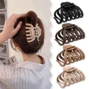 New Korean Large Catch Crab Claw Clips for Women Long Thick Updo Fashion Hair Accessories Matte Matte Plastic Jaw Clamp Headwear