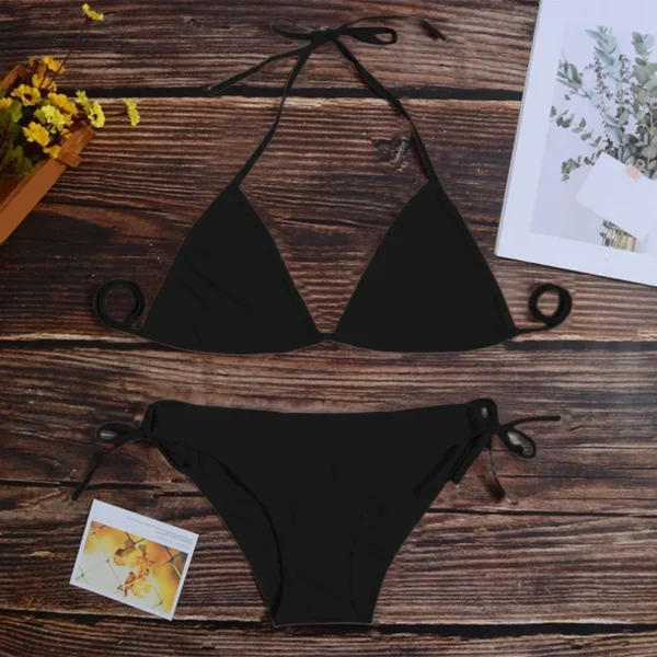 Women Swimsuit String Thong Bikini Set Sexy Swimsuit Bandage Style Hot Brazilian Swimwear Woman Two-piece Swimsuit Bikinis - Image 3