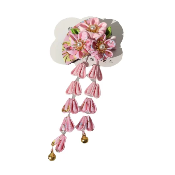 1PC Japanese Style Hairpin Flower Tassel Hair Clips Kimono Hair Accessories for Women Hairpin Headdress Barrettes Hairpins - Image 2