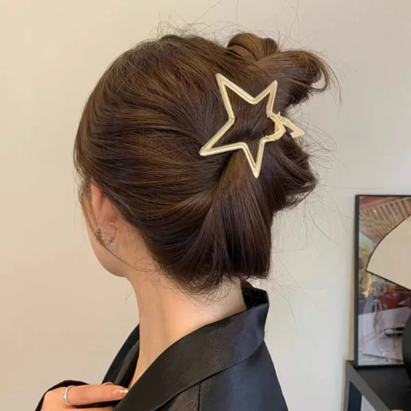 Hollow Star Hair Claws Sweet Cool Charm Trend Hair Clips for Women Girls Y2k Hair Accessories Stylish Hairpins for Gifts - Image 2