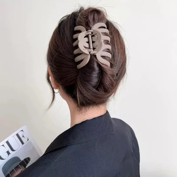 New Korean Large Catch Crab Claw Clips for Women Long Thick Updo Fashion Hair Accessories Matte Matte Plastic Jaw Clamp Headwear - Image 5