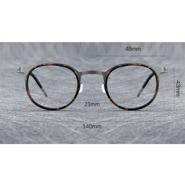 Denmark Luxury Brand Pure Titanium Eyewear Screwless Design Men Glasses Frame Mirror Ring Separation Blue Light Eyeglasses - Image 5