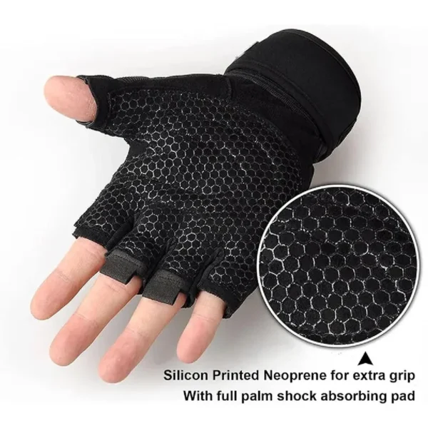 Gym Gloves for Women Men Fitness Weight Lifting Wristband Gloves Body Building Training Sports Exercise Cycling Glove Shockproof - Image 3