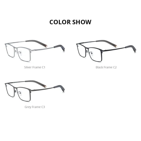 FONEX Titanium Glasses Frame Men New Brand Design Square Eyeglasses High-end Quality Ultralight Japanese Business Eyewear 85874 - Image 6