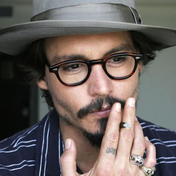 Optical Eyeglasses Frame Men Women Johnny Depp LEMTOSH Vintage Glasses Computer Acetate Spectacle Frame For Male Clear Lens - Image 3