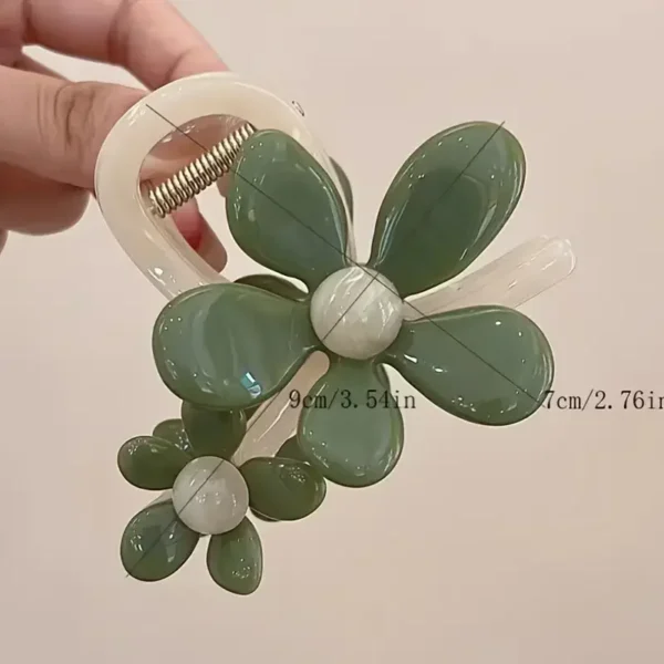 1 elegant floral hair clip for women - perfect for fixing half height hairstyles, decorating wigs, and fashionable hair clips - Image 6