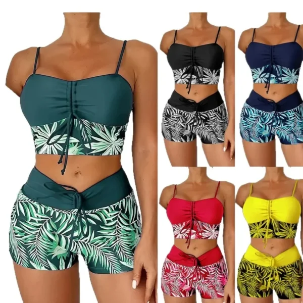 Hot Sale Of The Season New Printed Bikini with Mesh Long Sleeve Sun Protection Swimwear Women's Fashionable One-Piece Swimsuit f - Image 5
