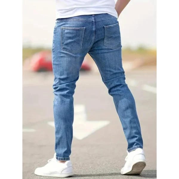 Men's Jeans Casual Spring and Autumn Skinny Pencil Pants Cheap and Good Quality American Style Stretch Big Size Trousers for men - Image 2