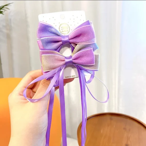 New Chinese Style Gradient Bow Tassel Hairpins Children Sweet Girls Lovely Hair Clips Women Barrettes Hairgrips Hair Accessories - Image 5