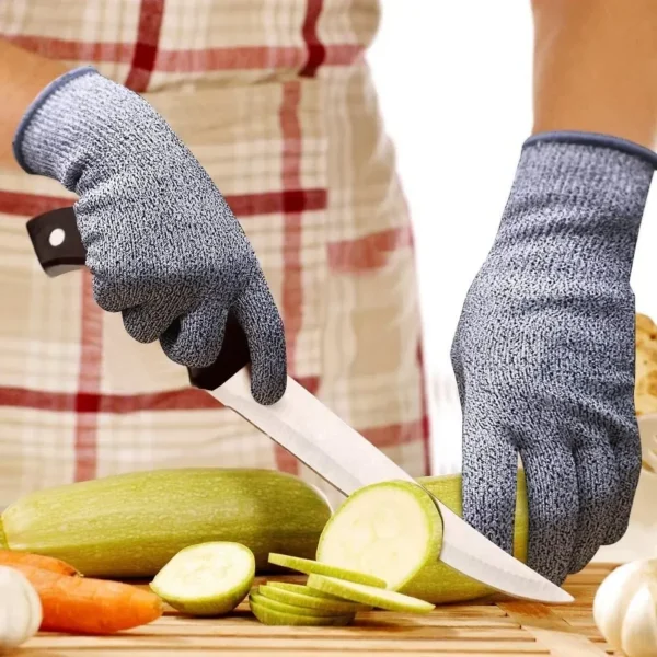 HPPE Level 5 Safety Anti Cut Gloves High-strength Industry Kitchen Gardening Anti-Scratch Anti-cut Glass Cutting Multi-Purpose - Image 3