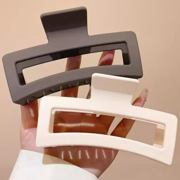 New Large Grab Clip Women Candy Color 13cm Square Hair Clip Back Head Hair Volume Shark Clip Headpiece