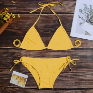 Women Swimsuit String Thong Bikini Set Sexy Swimsuit Bandage Style Hot Brazilian Swimwear Woman Two-piece Swimsuit Bikinis
