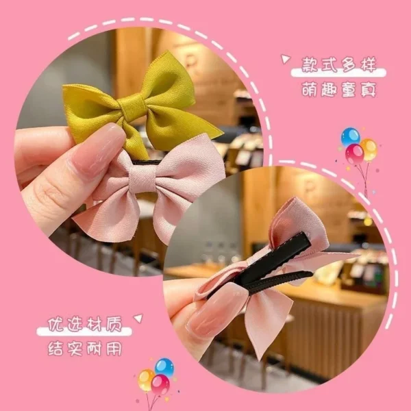 New Cute Bow Headgear Sweet Little Girl Hair Accessories Summer Girls Net Red Clips Baby Hairpins Children Hair Clips Gifts - Image 4