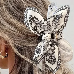 Elegant Women Bow Hair Claw Clips Double-sided Large Satin Shark Hair Claw Solid Bowknot Hairpins Barrettes Hair Accessories