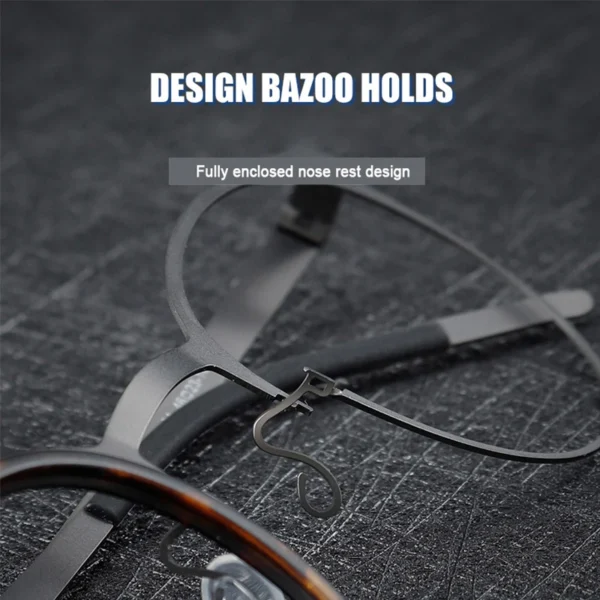 Denmark Luxury Brand Pure Titanium Eyewear Screwless Design Men Glasses Frame Mirror Ring Separation Blue Light Eyeglasses - Image 2