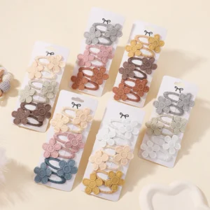 6Pcs Cute Baby Girl Hair Clips Daisy Flower Kids Hairpins Princess Barrette Child Hair Accessories Spring Korean Style Hairgrips